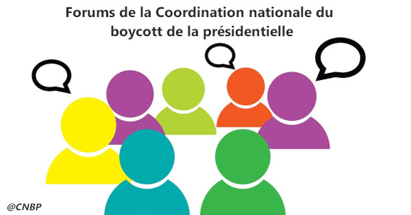 Forums de la Coordination nationale du boycott de la présidentielle