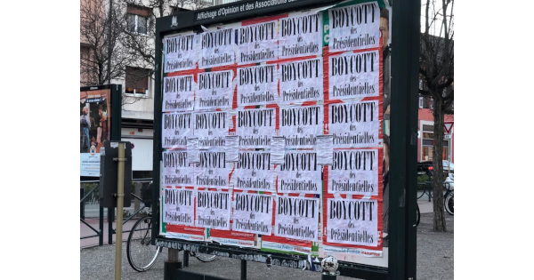 Affichage boycott - Boycott de la présidentielle